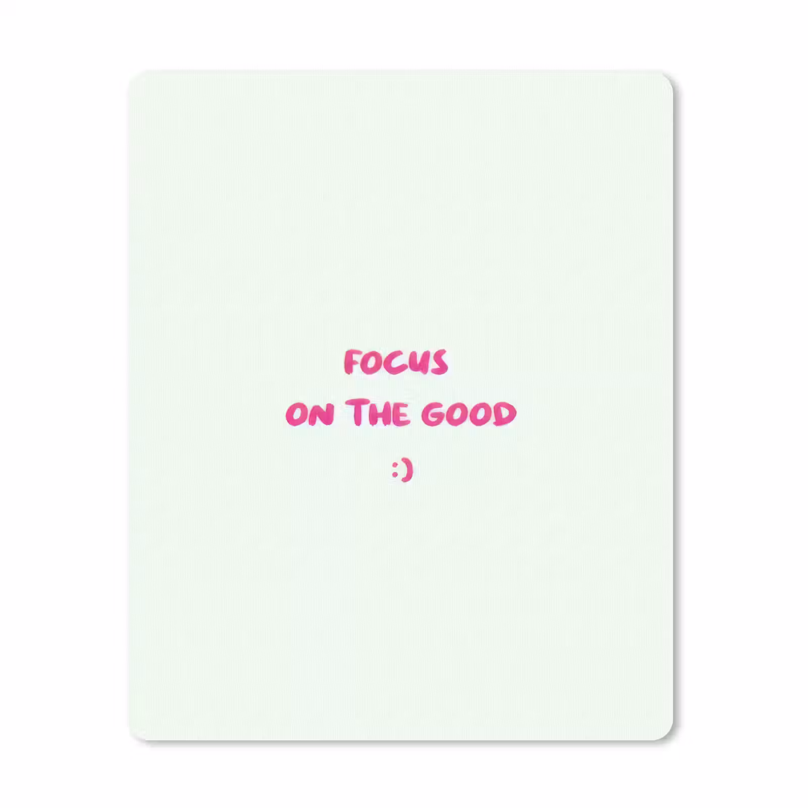 Muismat - Focus - Beige - Roze - Smiley — 1