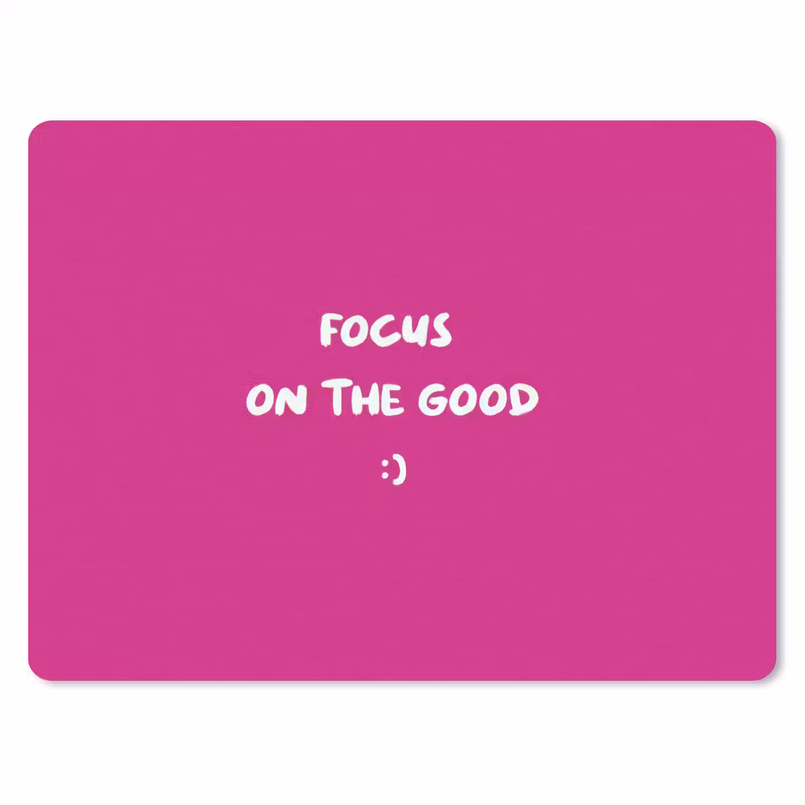 Muismat - Focus - Smiley - Roze — 1