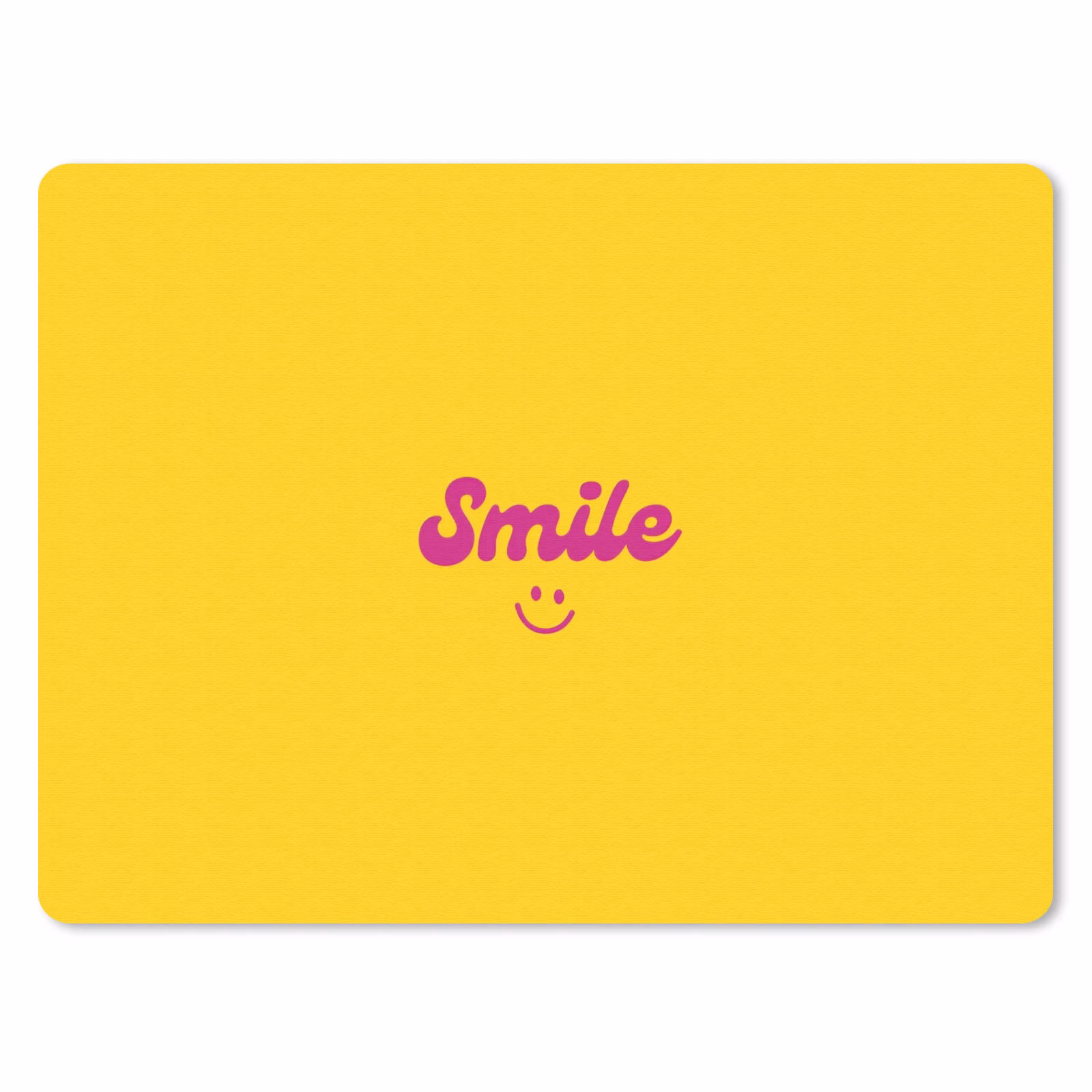 Muismat - Smile - Geel - Roze — 1