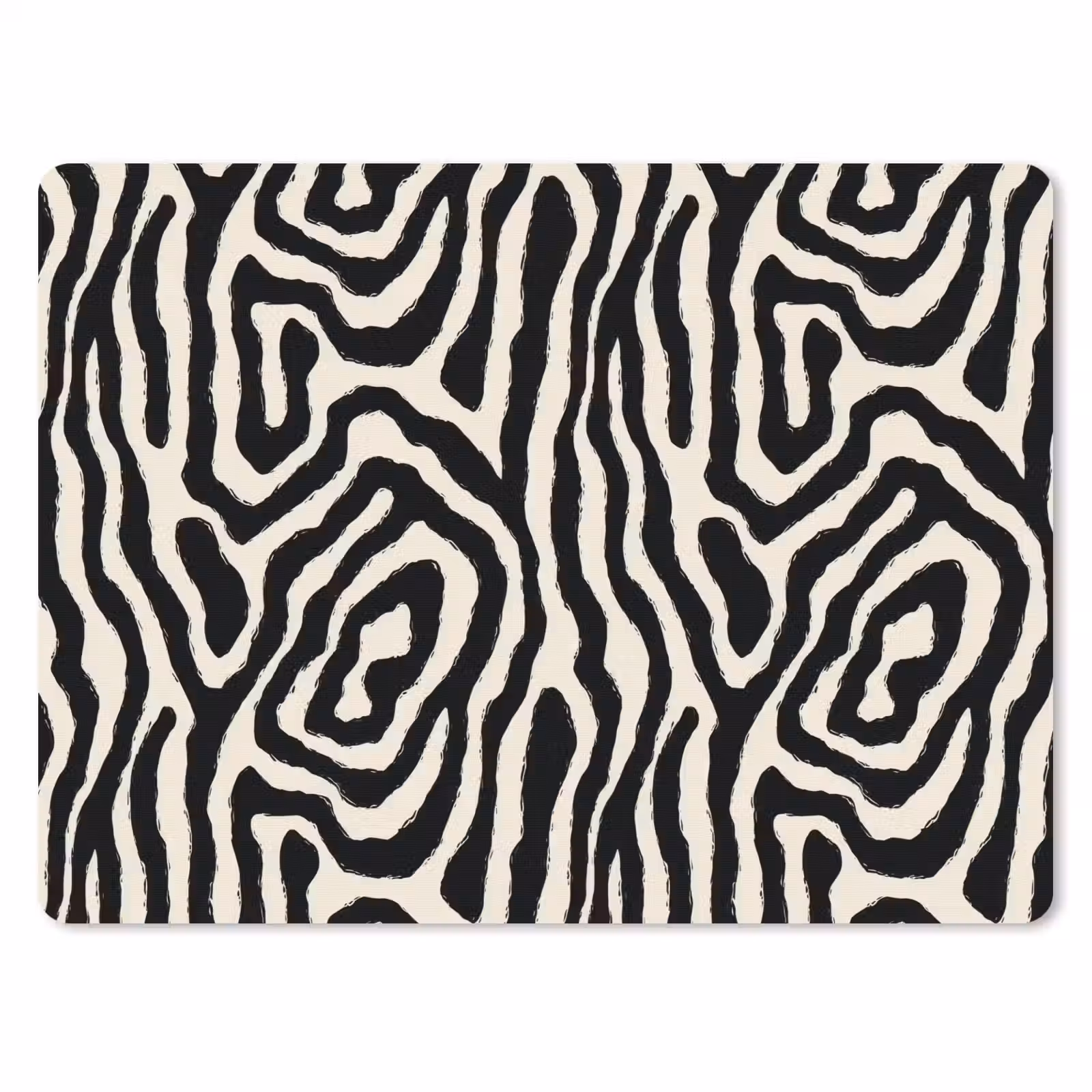 Muismat - Zebra - Zwart - Abstract — 1