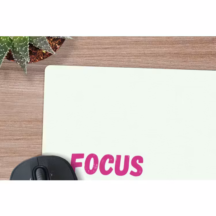 Muismat - Focus on the good - Beige - Roze — 4