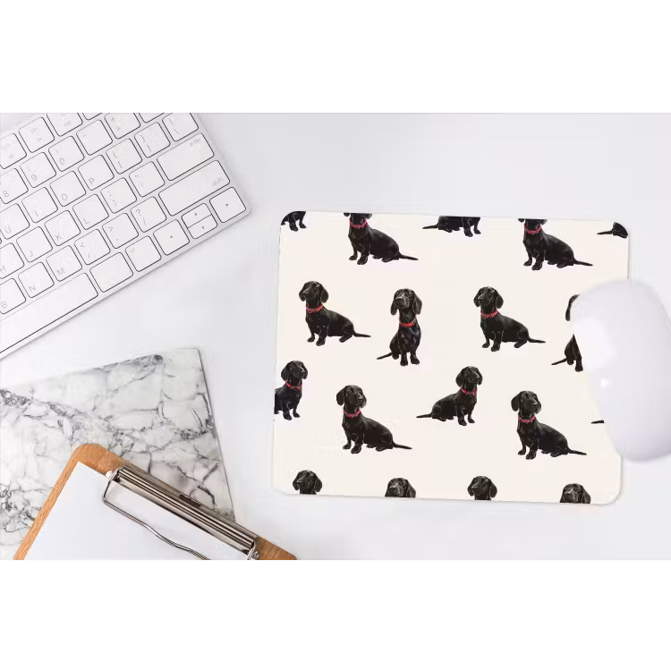 Muismat - Hond - Patroon - Zwart — 2