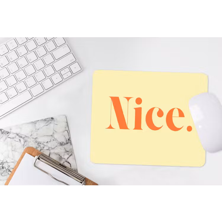 Muismat - Nice - Oranje - Geel - Minimalistisch — 2