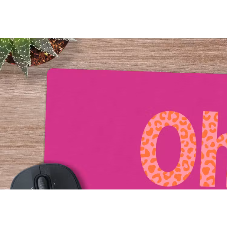Muismat - Oh la la - Luipaardprint - Roze — 4