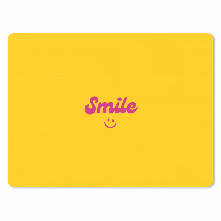 Muismat - Smile - Geel - Roze — 1
