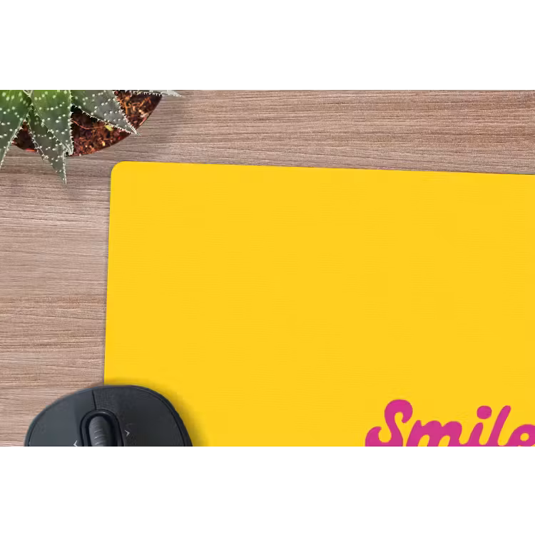 Muismat - Smile - Geel - Roze — 4