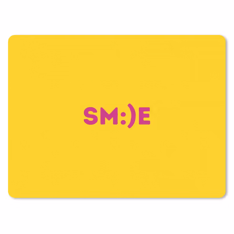 Muismat - Smile - Roze - Geel — 1