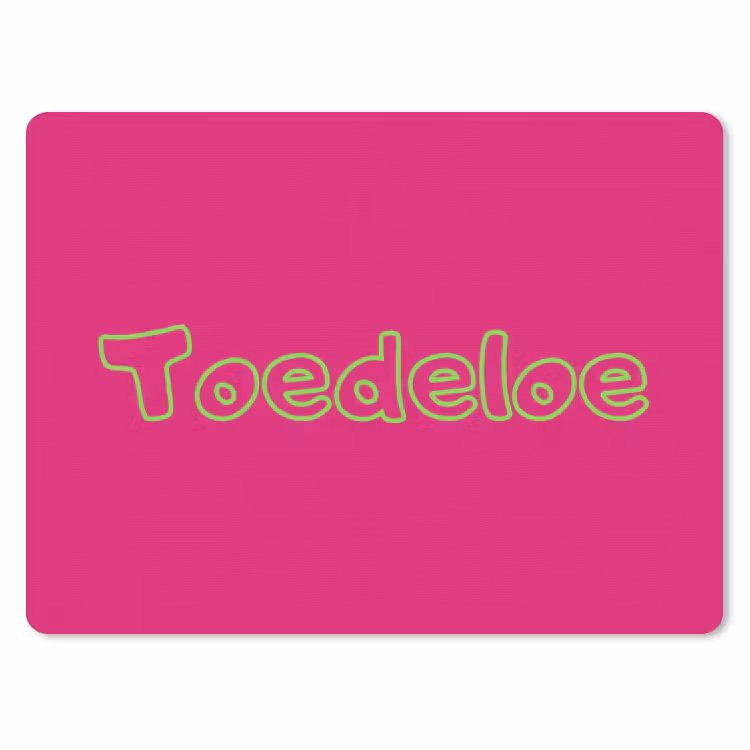 Muismat - Toedeloe - Groen - Roze — 1