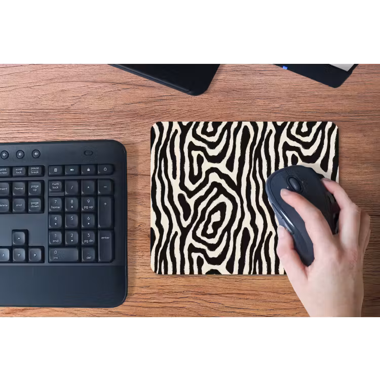 Muismat - Zebra - Zwart - Abstract — 3