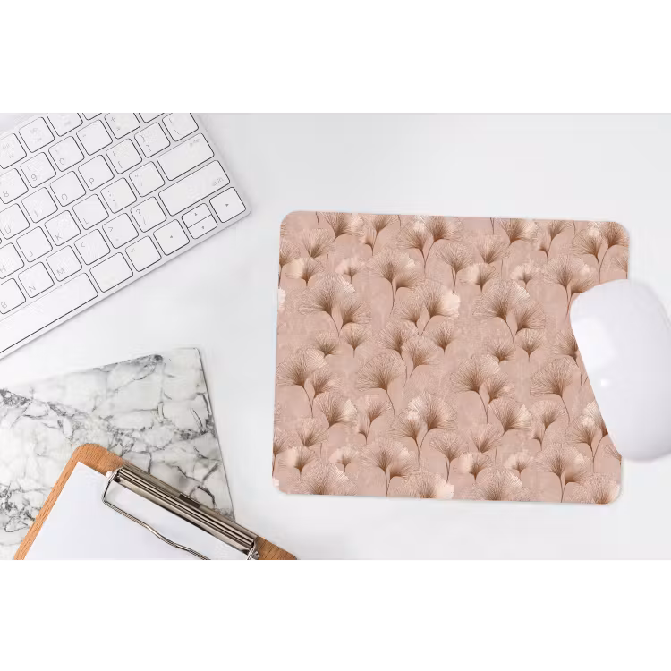 Muismat - Ginkgo - Patroon - Roze — 2