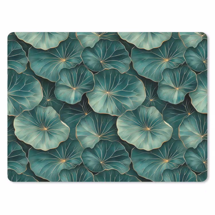 Muismat - Patroon - Bladeren - Groen — 1