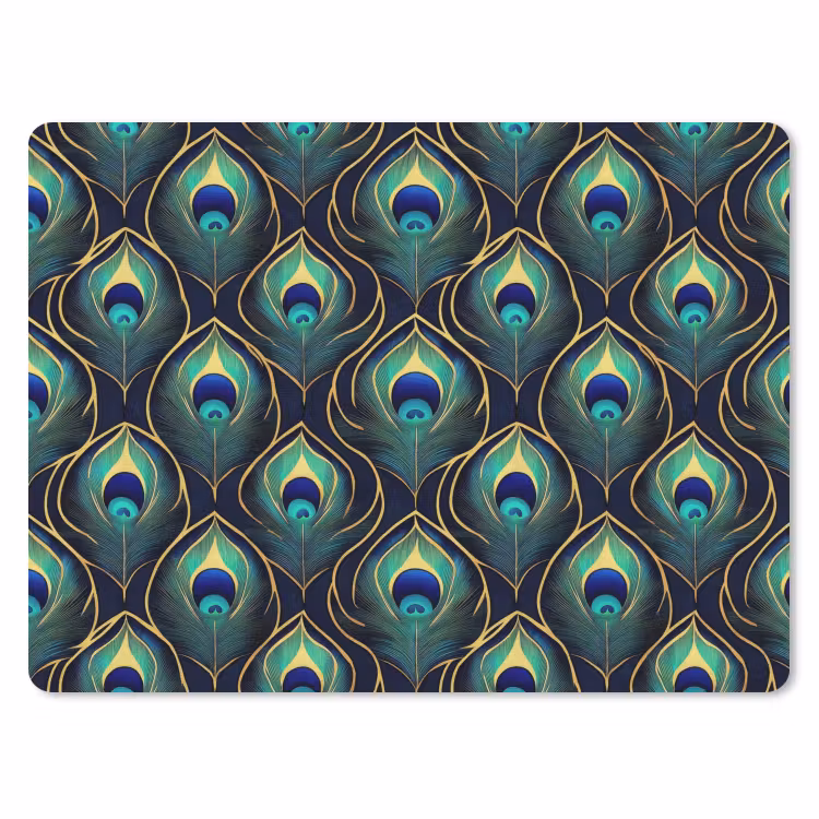 Muismat - Pauw - Veren - Groen — 1
