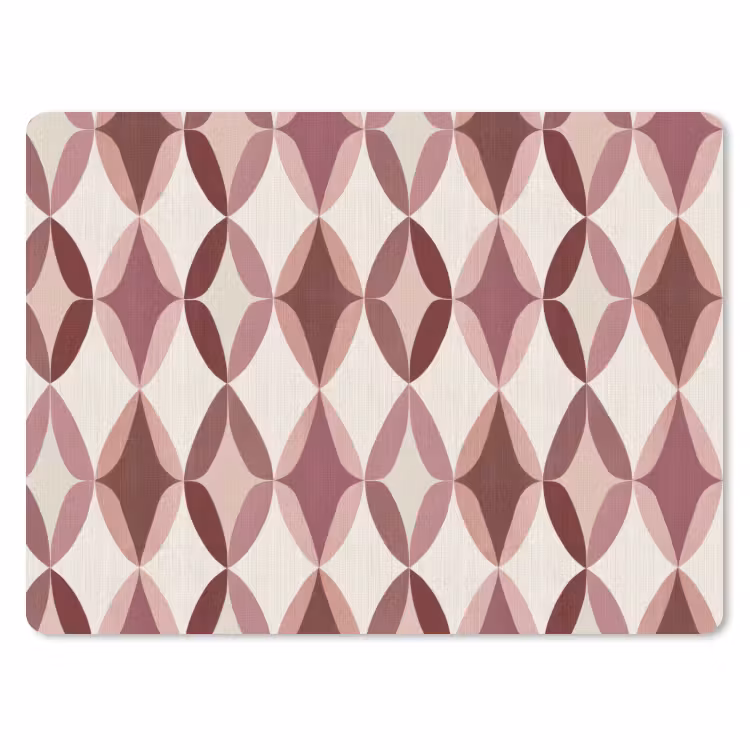 Muismat - Ovaal - Textuur - Roze — 1