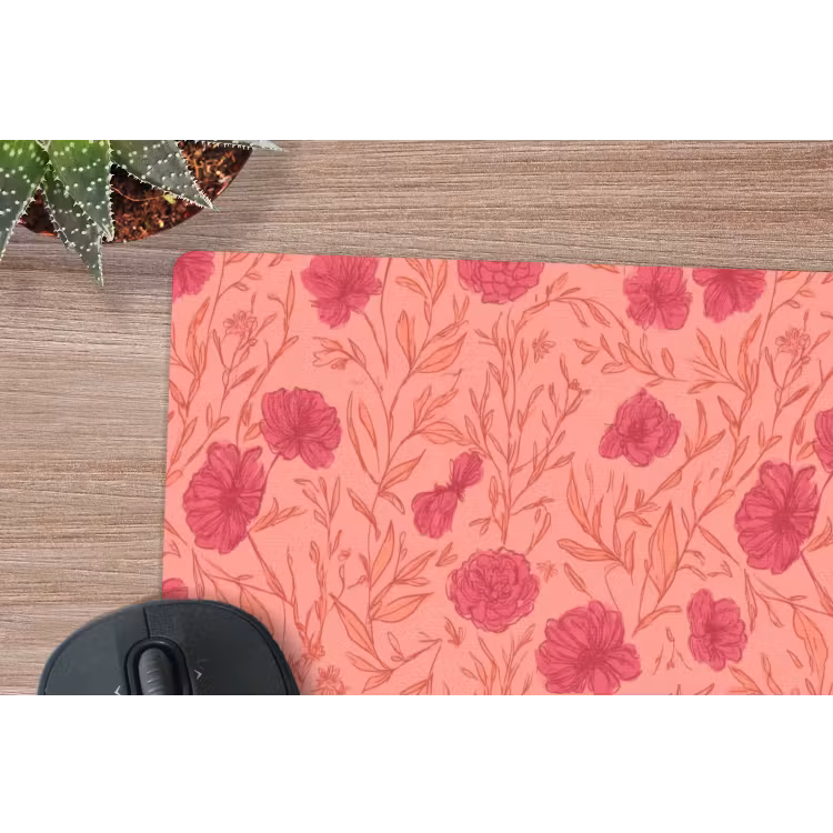 Muismat - Weidebloemen - Romantisch - Roze — 4