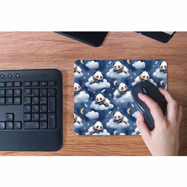 Muismat - Panda's - Slapen - Blauw — 3