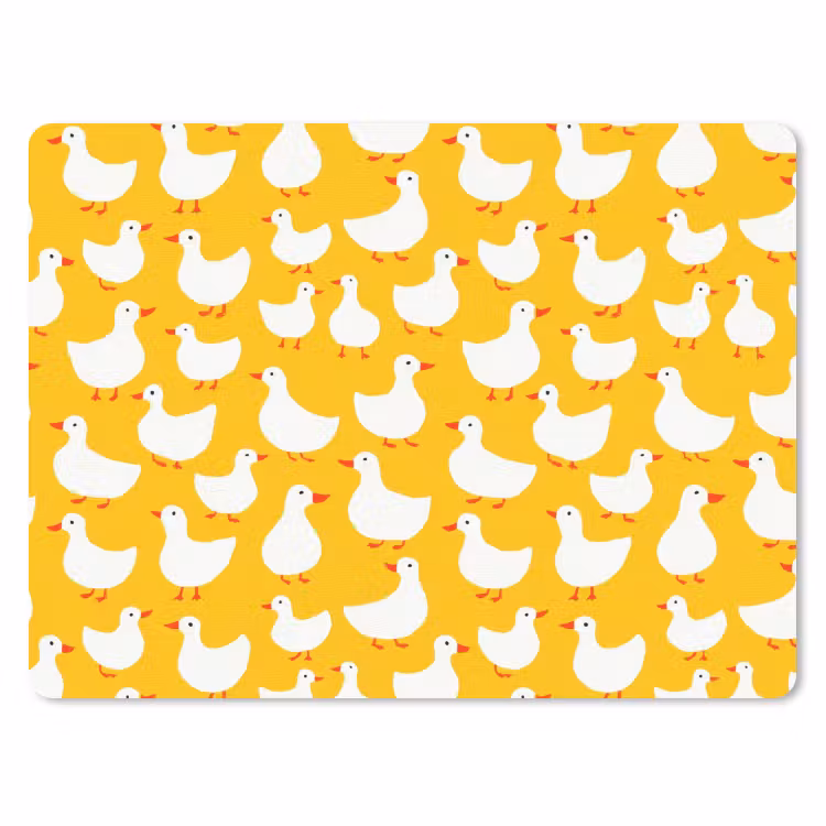 Muismat - Eendjes - Patroon - Geel — 1