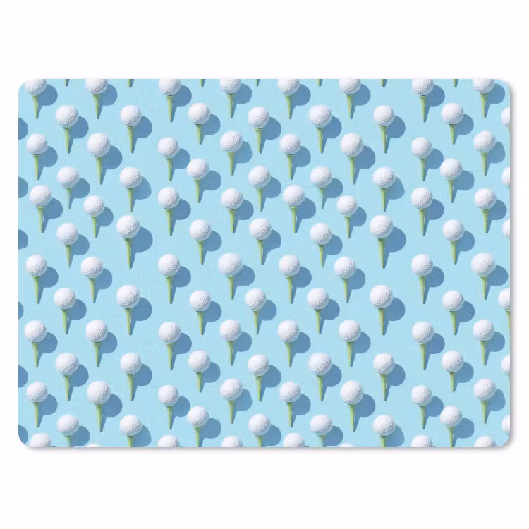 Muismat - Golf - Ballen - Blauw — 1