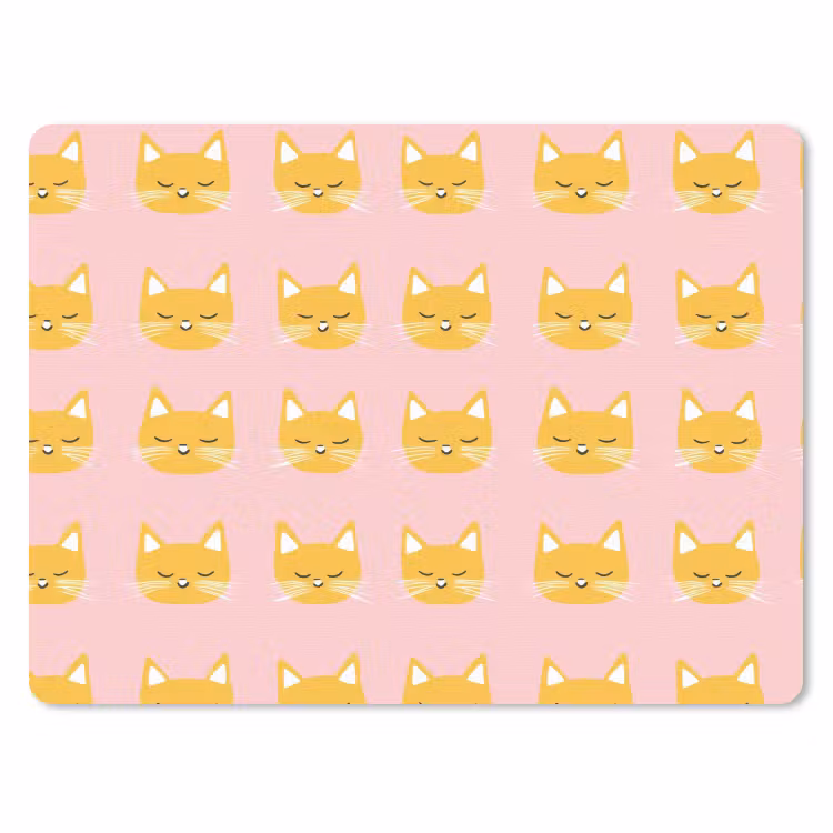 Muismat - Katten - Patroon - Roze — 1