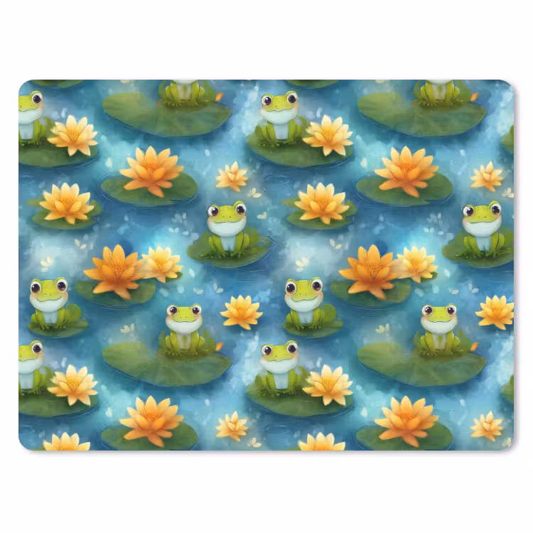 Muismat - Kikker - Lelies - Groen — 1