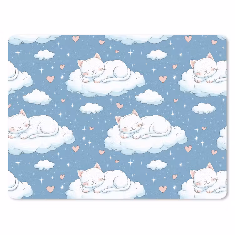 Muismat - Kitten - Wolken - Blauw — 1