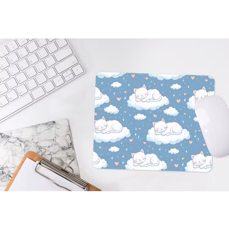 Muismat - Kitten - Wolken - Blauw — 2