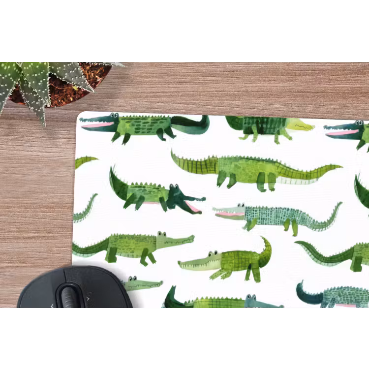 Muismat - krokodillen - Speels - Groen — 4