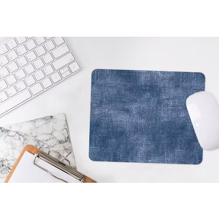 Muismat - Linnen - Textuur - Patroon - Denim - Rustiek — 2