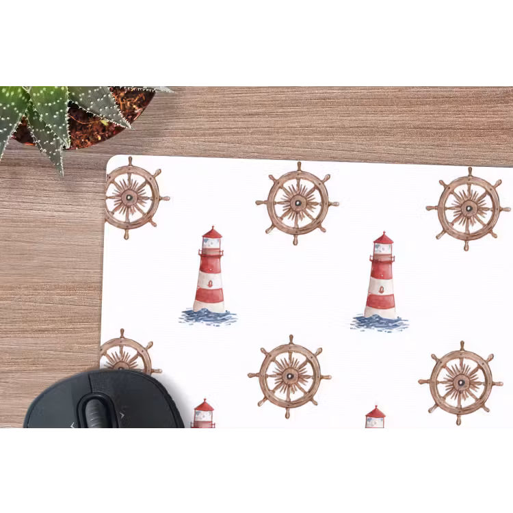 Muismat - Nautisch - Klassiek - Rood — 4