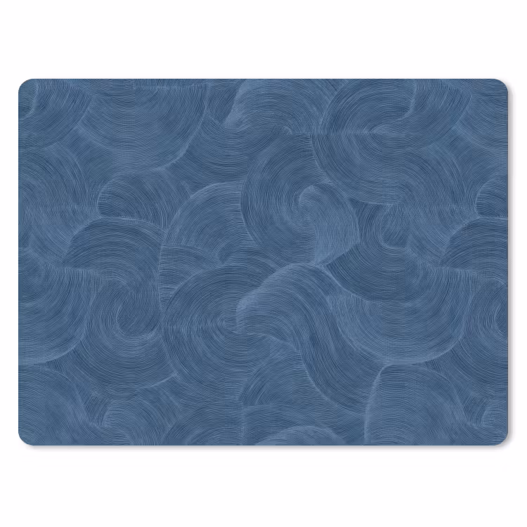 Muismat - Golven - Textuur - Patroon - Blauw — 1