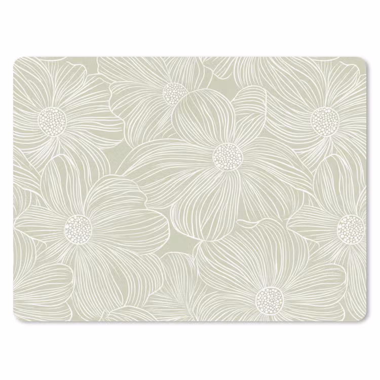 Muismat - Sereen - Bloemen - Groen — 1