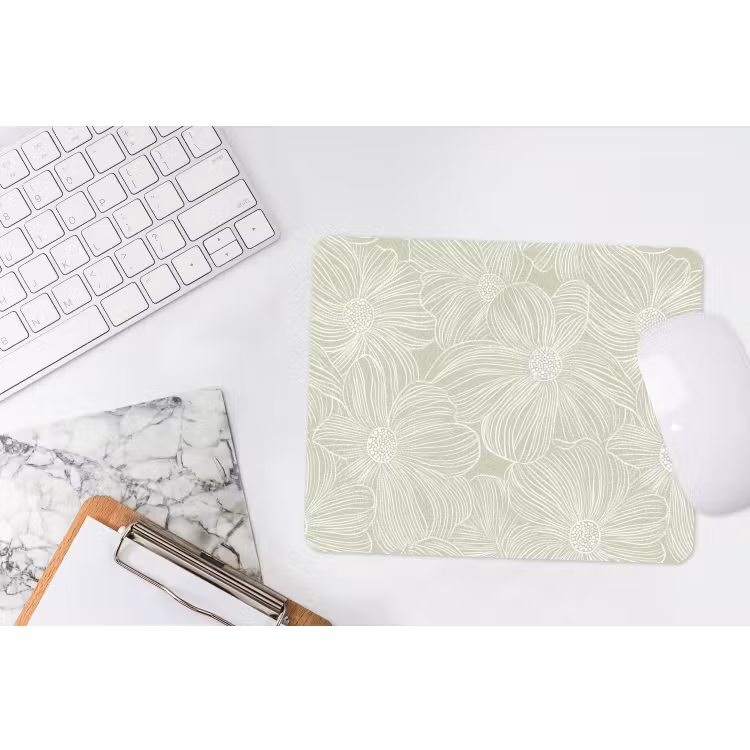 Muismat - Sereen - Bloemen - Groen — 2