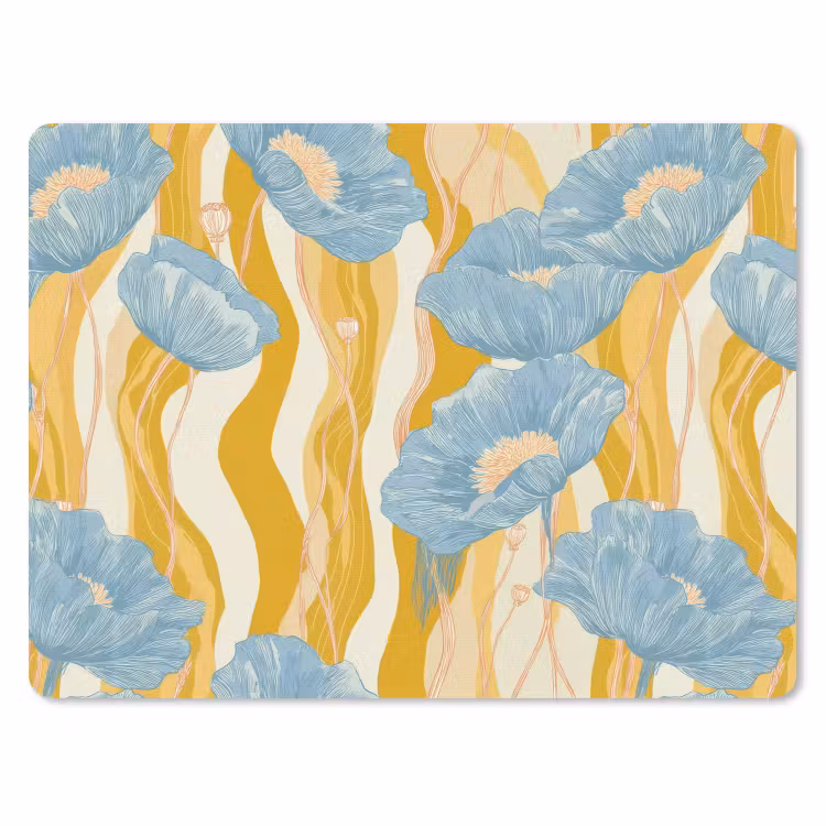 Muismat - Papavers - Botanisch - Blauw — 1