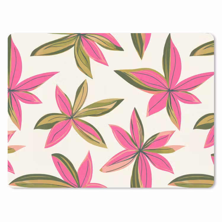 Muismat - Tropisch - Bloem - Roze — 1