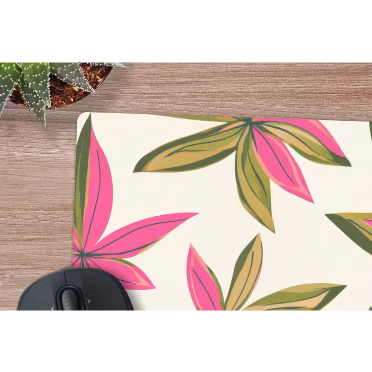 Muismat - Tropisch - Bloem - Roze — 4