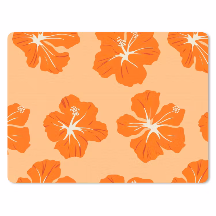 Muismat - Tropisch - Hibiscus - Oranje — 1