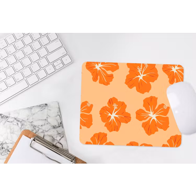 Muismat - Tropisch - Hibiscus - Oranje — 2
