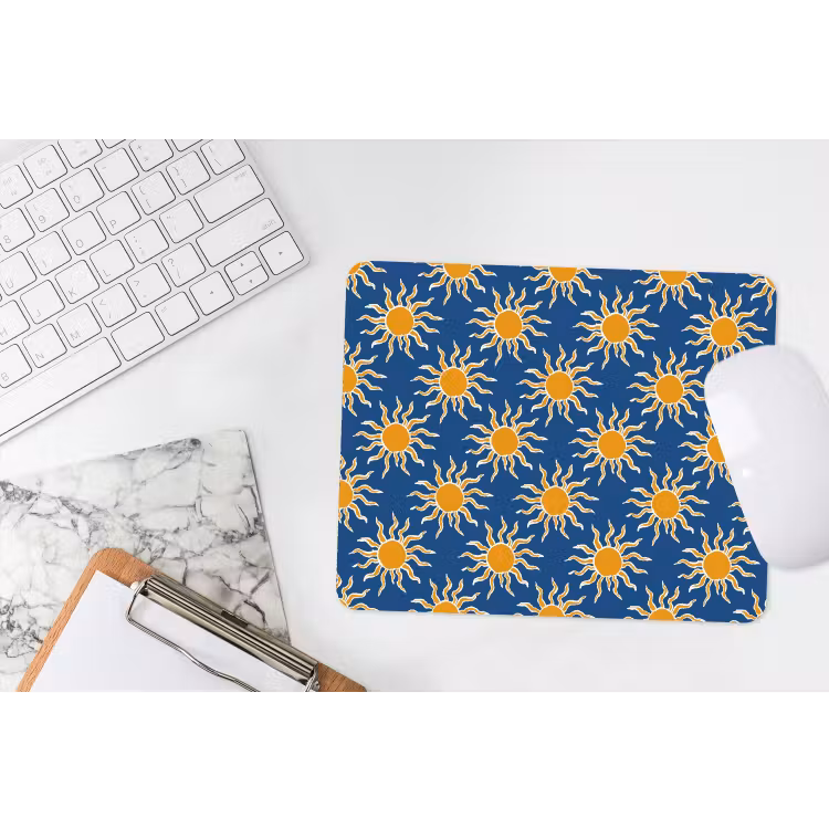 Muismat - Zon - Patroon - Blauw — 2