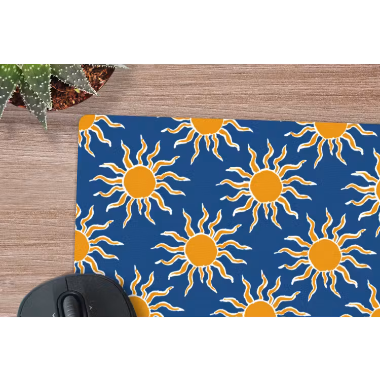 Muismat - Zon - Patroon - Blauw — 4