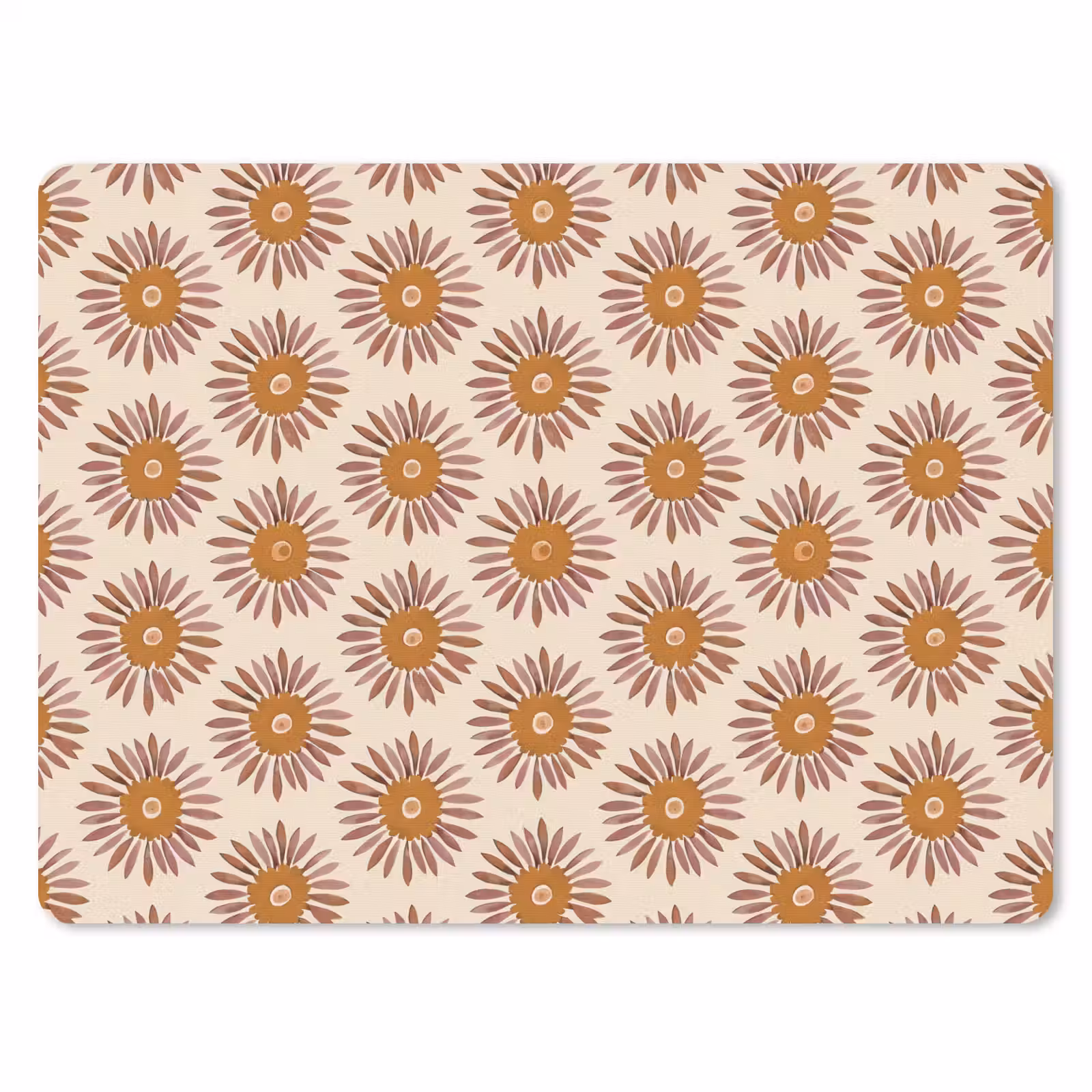 Muismat - Patroon - Retro - Bruin — 1