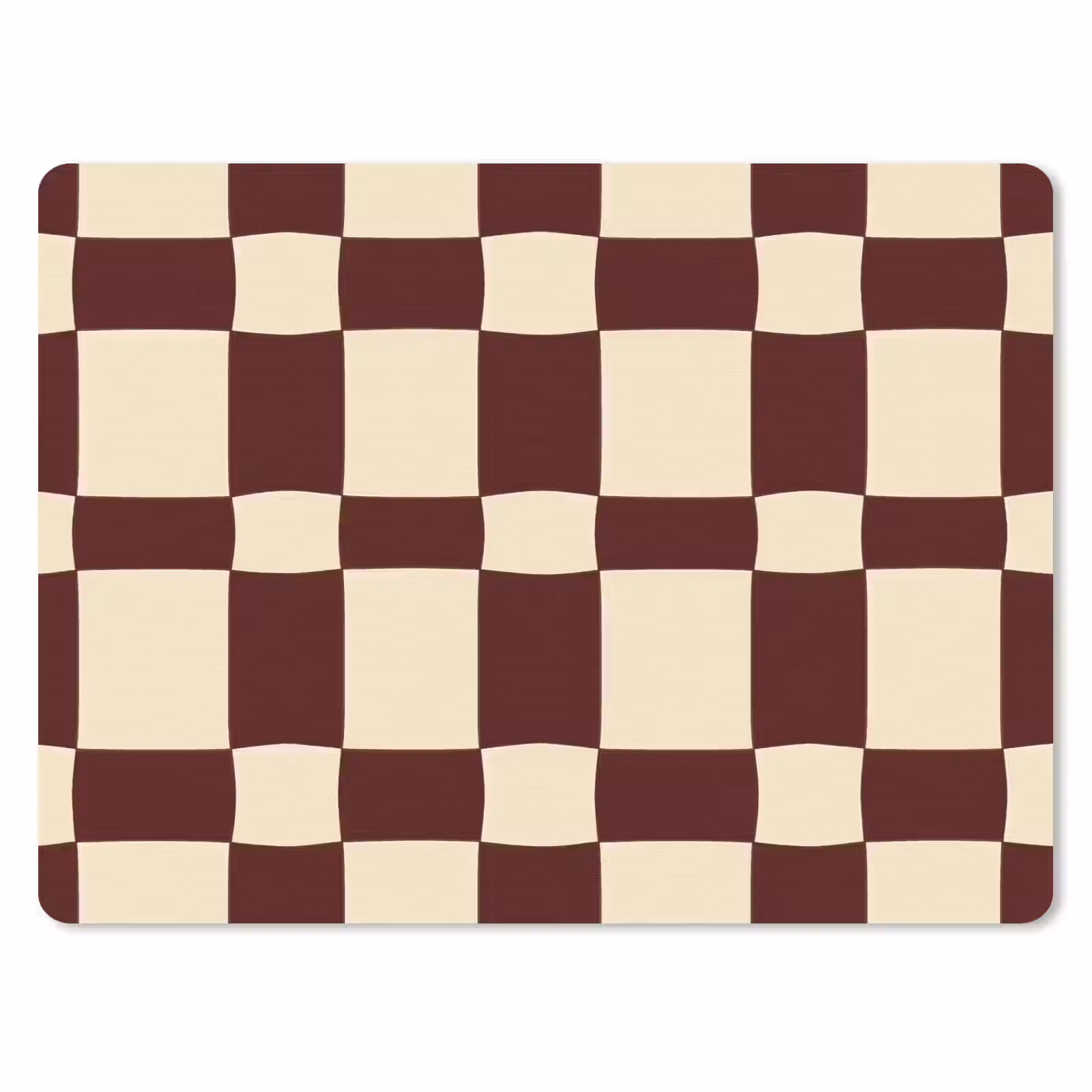 Muismat - Retro - Patroon - Bruin — 1