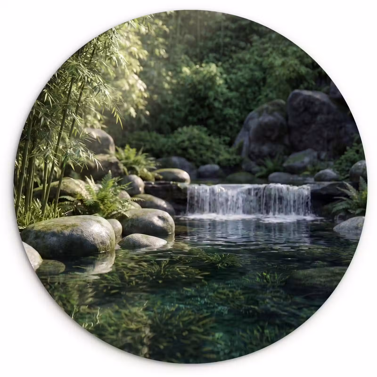 Muurcirkel - Beek - Waterval - Natuur - Groen — 1