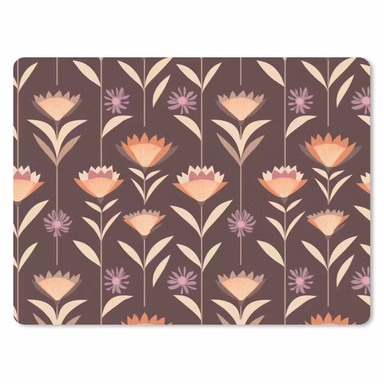 Muismat - Elegant - Retro - Bruin — 1