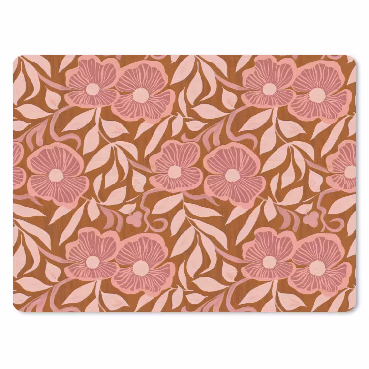 Muismat - Sfeer - Bloemen - Roze — 1