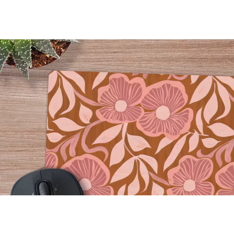 Muismat - Sfeer - Bloemen - Roze — 4
