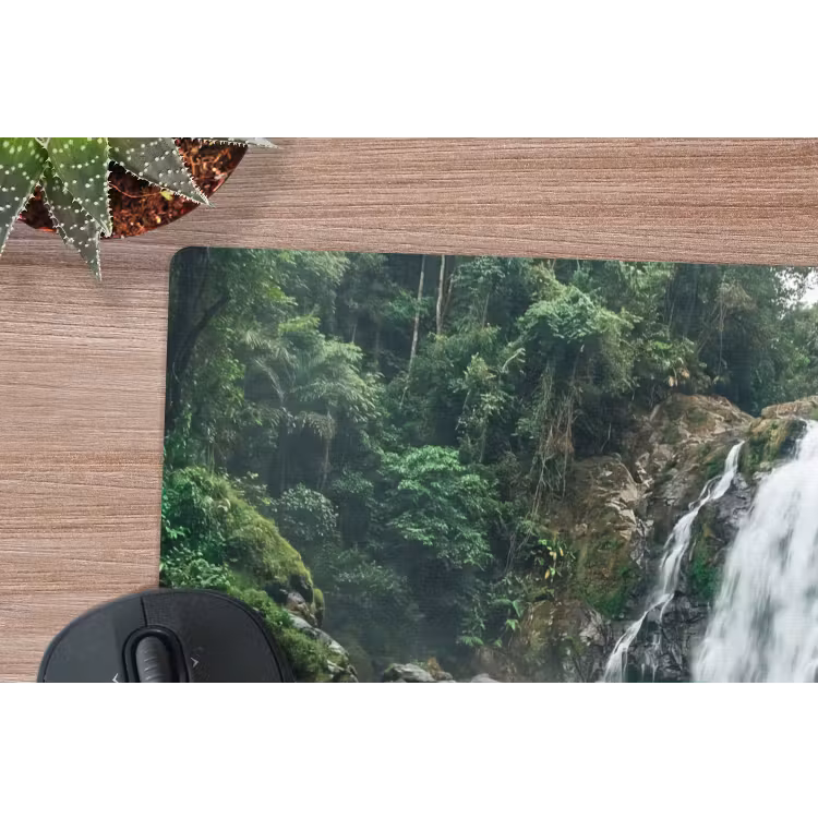 Muismat - Waterfall - Forest - Nature - Greenkhgyguyg — 4