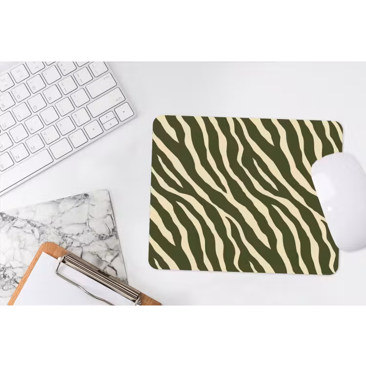 Muismat - Zebra - Patroon - Groen — 2