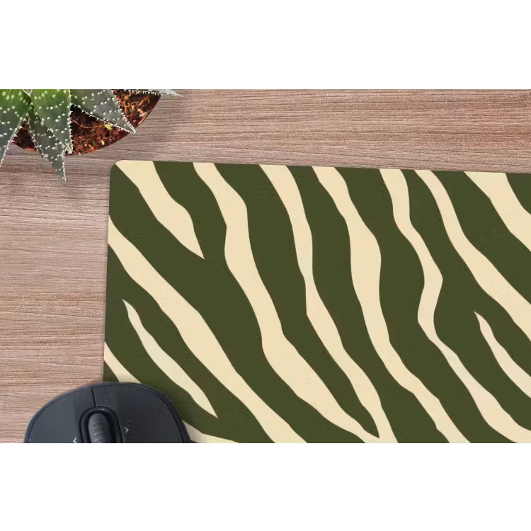 Muismat - Zebra - Patroon - Groen — 4