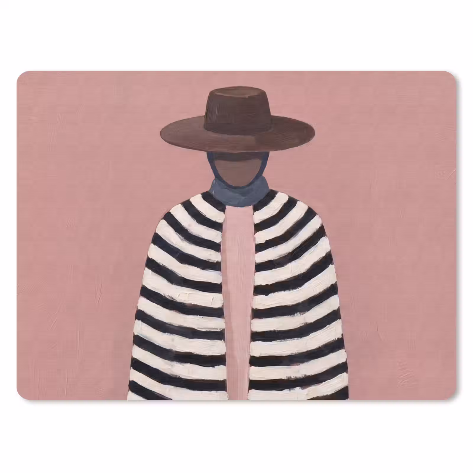 Muismat - Grafisch - Vrouw - Roze — 1