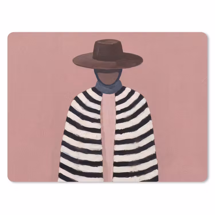 Muismat - Grafisch - Vrouw - Roze — 1