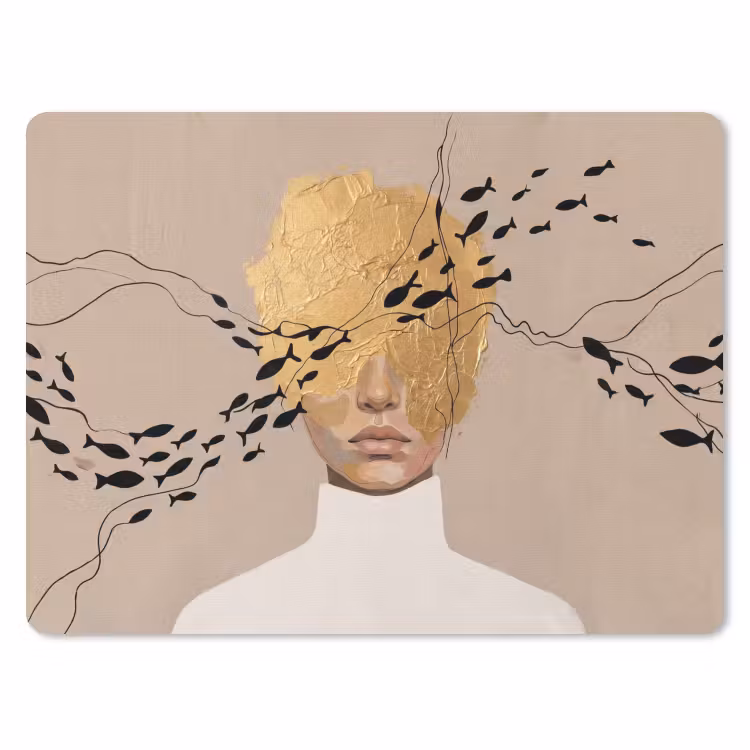 Muismat - Modern - Vrouw - Goud — 1